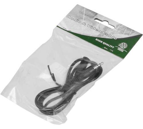 Кабель аудио Ningbo JAAC003-1 Jack 3.5 (m)/Jack 3.5 (f) 1м. черный