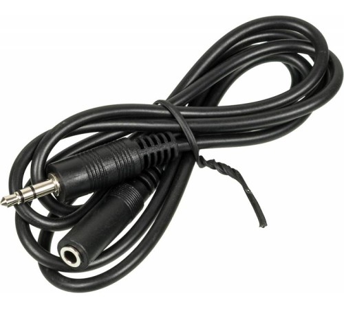 Кабель аудио Ningbo JAAC003-1 Jack 3.5 (m)/Jack 3.5 (f) 1м. черный