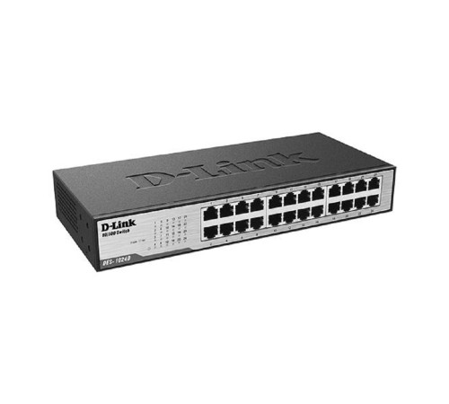 D-Link DES-1024D/H1A Неуправляемый коммутатор с 24 портами 10/100Base-TX