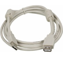 Кабель-удлинитель Ningbo USB2.0-AM/AF-1.8M-MG USB A(m) USB A(f) 1.8м феррит.кольца