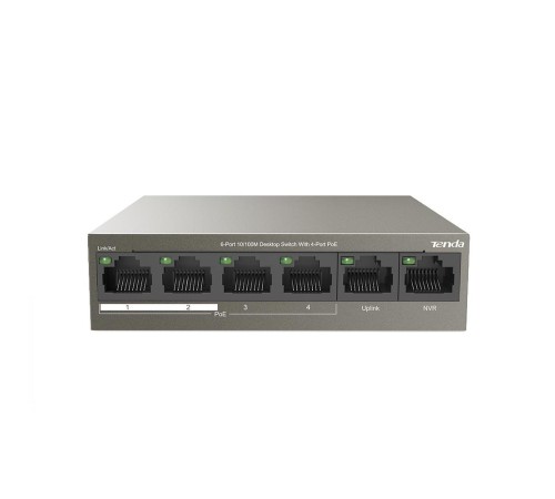 Коммутатор 6PORT 100M 4POE TEF1106P-4-63W TENDA