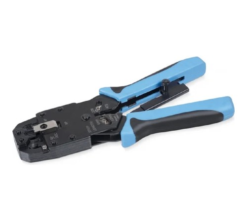 Cabeus HT-2008AR Инструмент обжимной для RJ-45 (8р8с), RJ-11/12 (6р6с, 6р4с, 6р2с), 4р4с, 4р2с, профессиональный, с храповым механизмом