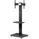 Подставка для телевизора Holder PR-106 черный 26"-70" напольный наклон (2 коробки)