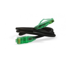 Кабельная сборка Hyperline PC-LPM-UTP-RJ45-RJ45-C6a-0.5M-LSZH-BK Патч-корд U/UTP, Cat.6a (100% Fluke Component Tested), 10G, LSZH, 0.5м, черный