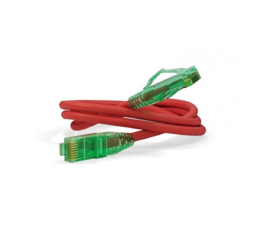 Кабельная сборка Hyperline PC-LPM-UTP-RJ45-RJ45-C6a-0.5M-LSZH-RD Патч-корд U/UTP, Cat.6a (100% Fluke Component Tested), 10G, LSZH, 0.5м, красный