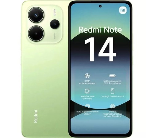 Xiaomi Redmi Note 14 6GB/128GB Lime Green