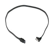 Cablexpert Кабель интерфейсный SATA Sata3 7pin / 7pin, угловой, защелка, 50см, черный, пакет (CC-SATAM-DATA90-BL-50CM)