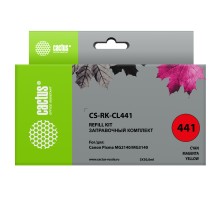 Заправочный набор Cactus CS-RK-CL441 многоцветный 3x90мл для Canon MG2140/MG3140