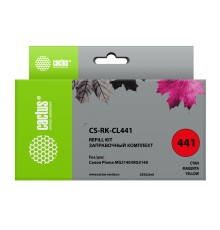 Заправочный набор Cactus CS-RK-CL441 многоцветный 3x90мл для Canon MG2140/MG3140