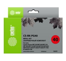 Заправочный набор Cactus CS-RK-PG40 черный 2x60мл для Canon MP150/MP160/MP170/MP180/MP210