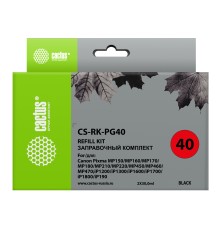 Заправочный набор Cactus CS-RK-PG40 черный 2x60мл для Canon MP150/MP160/MP170/MP180/MP210