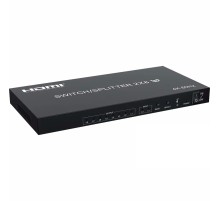 ORIENT HSP0208H-2.0, HDMI переключатель/разветвитель 2->8, UHD 4K/60Гц (3840x2160), HDR, HDMI 2.0, HDCP 2.2, пульт ДУ, внешний БП 5В/2A, метал.корпус (33321)