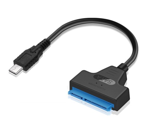 ORIENT UHD-502N-C, USB 3.2 Gen1 (USB 3.0) адаптер для SSD & HDD 2.5" SATA 6GB/s (JMS578, поддержка UASP), кабель подключения USB Type-C (33325)