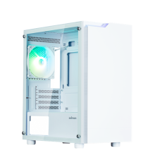 Корпус Zalman T4 PLUS, MATX, белый, WINDOW, 1 x Combo (3.5'' or 2.5''), 1x3.5'', 2x2.5", 1xUSB2.0, 2xUSB3.0, REAR 1x120mm ARGB