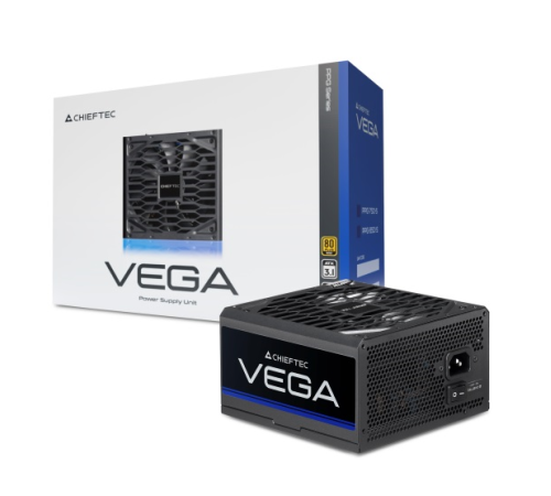 Блок питания Chieftec Vega PPG-750-S (ATX 3.1, 750W, 80 PLUS GOLD, Active PFC, 135mm fan, Gen5 PCIe) Retail