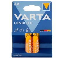 Батарея Varta Longlife LR6 Alkaline AA (2шт) блистер