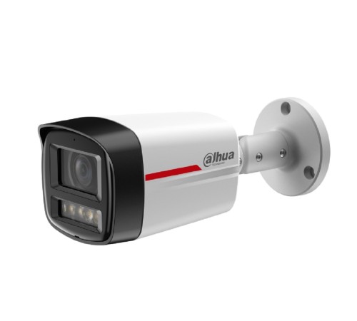 DAHUA DH-IPC-HFW2249TLP-S-LED-0360B-PRO Уличная цилиндрическая IP-видеокамера WizColor 2Мп, 1/2.9” CMOS, объектив 3.6мм, видеоаналитика, микрофон, LED 50м, IP67, металл