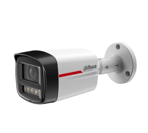 DAHUA DH-IPC-HFW2449TLP-S-LED-0280B-PRO Уличная цилиндрическая IP-видеокамера WizColor 4Мп, 1/1.8” CMOS, объектив 2.8мм, видеоаналитика, микрофон, LED 50м, IP67, металл