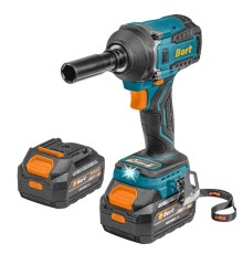 Bort ГАЙКОВЕРТ АККУМУЛЯТОРНЫЙ BORT BSR-21U (2х4АЧ+ЗУ) [93418477] { 800 Нм, 0-2700 об/мин, акб Li-Ion, 18 В, вес 1.4 кг }