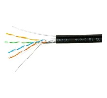 Cablexpert FPC-5051E-4-CU-OUTR/100 Кабель Cablexpert (RU) FTP outdoor 4x2x0.51 на тросу, медный, кат.5e, однож., 100м, box, черный