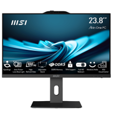 Моноблок MSI Pro AP242P 14M AiO черный 23,8" FHD(1920x1080)IPS AG Non-touch, Core i3-14100 (3.5GHz), 8Gb DDR5 (1x8Gb),256GB SSD, Intel UHD,WiFi,BT,camera,WirelessKB&mouse Eng/Rus,noOS,1y w-ty