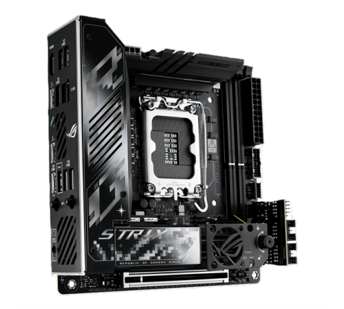 Материнская плата/ MB ASUS INTEL Z890 s1851, 2xDDR5(96GB), 1xPCIe 5.0x16, 1xLAN (2.5GbE), Wi-Fi, BT, 2xSATA 6Gb/s, 2xM.2, 2xThunderbolt 4 (USB-C), 1xUSB-C, 6xUSB 3.2, mini ITX, 90MB1IC0-M0EAY0