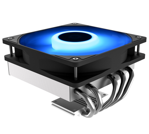 ID-COOLING IS-50 MAX RGB V3 LGA1700/1200/115X/AM5/AM4 низкопрофильный высота 77mm (27шт/кор, TDP 130W, PWM, 5 тепл.трубок, RGB FAN 120mm) BOX