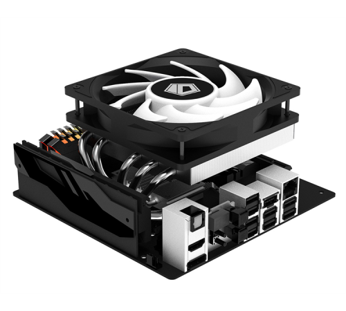 ID-COOLING IS-50 MAX RGB V3 LGA1700/1200/115X/AM5/AM4 низкопрофильный высота 77mm (27шт/кор, TDP 130W, PWM, 5 тепл.трубок, RGB FAN 120mm) BOX