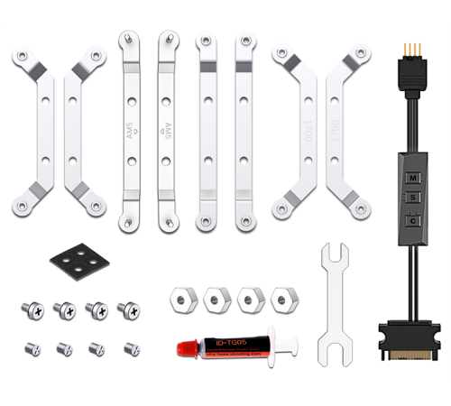 ID-COOLING IS-50 MAX RGB V3 LGA1700/1200/115X/AM5/AM4 низкопрофильный высота 77mm (27шт/кор, TDP 130W, PWM, 5 тепл.трубок, RGB FAN 120mm) BOX