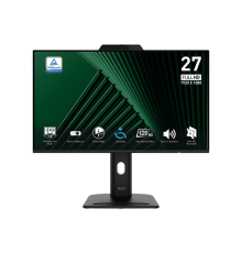 Монитор MSI PRO MP272PMG 27" 16:9 FHD(1920x1080) IPS Flat,Webcam,4ms(GTG),1000:1,100M:1,300nit,1xHDMI,1xDP,1xVGA,1xUSB-A,1xUSB-B,Speaker,Tilt,Swivel,Height,Pivot,VESA,120Hz,Black,1y war-ty