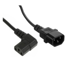 Exegate EX297763RUS Кабель питания Special EC-1,8S (C13 угловой->C14, 3*0.75mm2, CCA, черный, 1.8м)