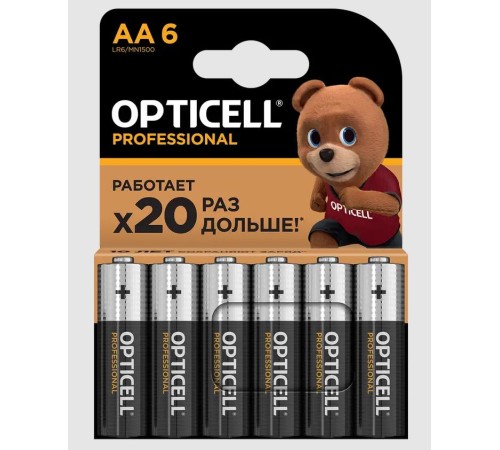 Батарея PROFESSIONAL AA 6 PCS 5052003 OPTICELL Батарея PROFESSIONAL AA 6 PCS 5052003 OPTICELL