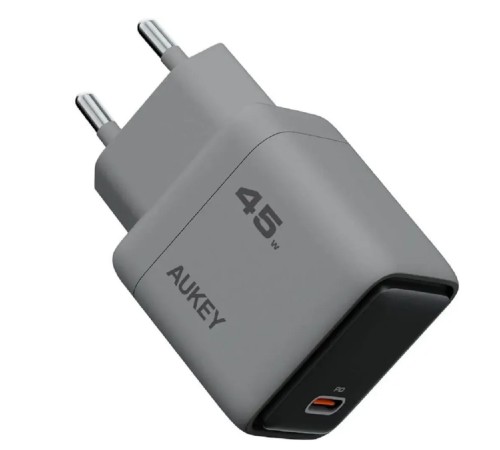 Сетевое зарядное устройство Aukey Comet 45W Gray