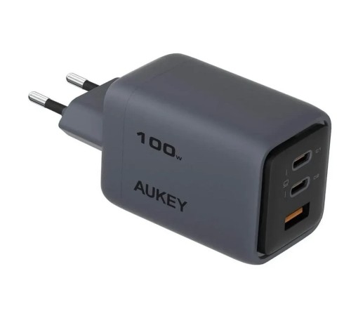 Сетевое зарядное устройство Aukey Comet Mix 100W  Gray