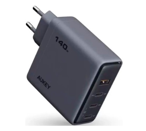 Сетевое зарядное устройство Aukey Comet Mix 140W 3C+A  Gray