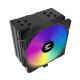Кулер ZALMAN CNPS9X PERFORMA PLUS ARGB BLACK, 120mm FAN, 4 HEAT PIPES, 4-PIN PWM, 600-2000 RPM, 29.7DBA MAX, HYDRO BEARING, FULL SOCKET SUPPORT