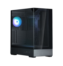 Корпус ZALMAN P40 Prism, ATX, BLACK, WINDOW, 2x3.5", 3x2.5", 1xUSB TYPE-C, 2xUSB3.0, REAR 1x120mm ARGB