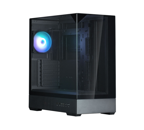Корпус ZALMAN P40 Prism, ATX, BLACK, WINDOW, 2x3.5", 3x2.5", 1xUSB TYPE-C, 2xUSB3.0, REAR 1x120mm ARGB