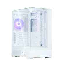 Корпус ZALMAN P40 Prism, ATX, WHITE, WINDOW, 2x3.5", 3x2.5", 1xUSB TYPE-C, 2xUSB3.0, REAR 1x120mm ARGB