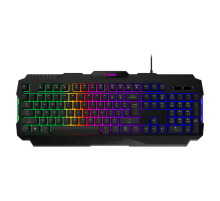 Клавиатура MSI FORGE GK100, Wired, RGB lighting, Anti-ghosting Capability, Black