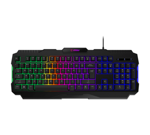 Клавиатура MSI FORGE GK100, Wired, RGB lighting, Anti-ghosting Capability, Black Клавиатура MSI FORGE GK100, Wired, RGB lighting, Anti-ghosting Capability, Black