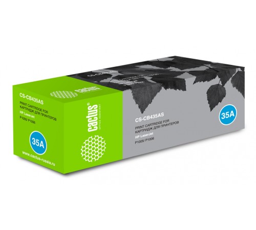 Картридж лазерный Cactus CS-CB435AS CB435A черный (1500стр.) для HP LJ P1005/P1006