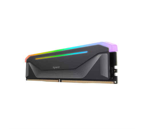 Модуль памяти Apacer DDR5  16GB  6400MHz DIMM NOX RGB Black Gaming Memory CL32 1.4V (Retail) 2048*8  Heat Sink (Retail) 3 years (AH5U16G64C552NBAA-1)