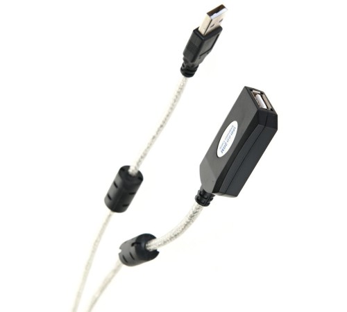 Кабель-адаптер USB2.0-repeater, удлинительный активный <Am-->Af> 20м Aopen<ACU823-20M> VCOM USB 2.0 Type-AM - USB 2.0 Type-AF 20м (ACU823-20M)