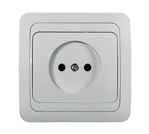 Розетка 1-м СП Classico 2022 16А IP20 бел. ASD / IN HOME 4680005959891