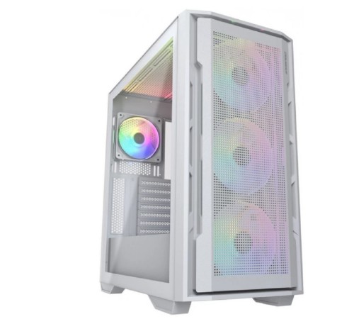 Cougar Корпус Uniface X RGB V2 White, 4x140mm ARGB PWM Fan, ARGB PWM Fan Hub, без БП, E-ATX
