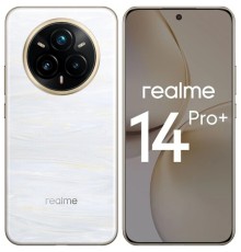 Смартфон Realme RMX5051 14 Pro+ 512Gb 12Gb белый моноблок 3G 4G 6.83" 1272x2800 Android 14 50Mpix 802.11 a/b/g/n/ac/ax NFC GPS GSM900/1800 GSM1900 TouchSc Protect