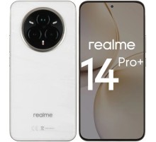 Смартфон Realme RMX5051 14 Pro+ 256Gb 8Gb белый моноблок 3G 4G 6.83" 1272x2800 Android 14 50Mpix 802.11 a/b/g/n/ac/ax NFC GPS GSM900/1800 GSM1900 TouchSc Protect