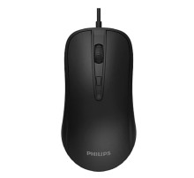Проводная мышь Philips SPK7214, 4 кноп., USB 2.0, 800-1600dpi, чёрный