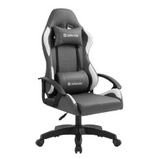 Игровое кресло Chromos Серый/Белый,класс 2,PU DEFENDER